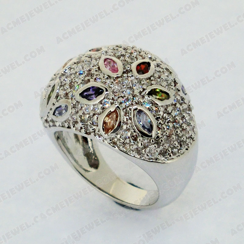 Rings Brass Shiny Rhodium