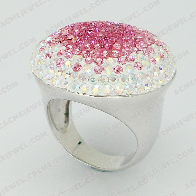 Rings Brass Shiny Rhodium