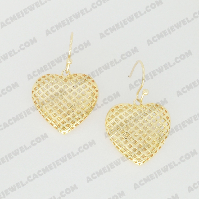 Earrings Brass shiny Gold Plating
