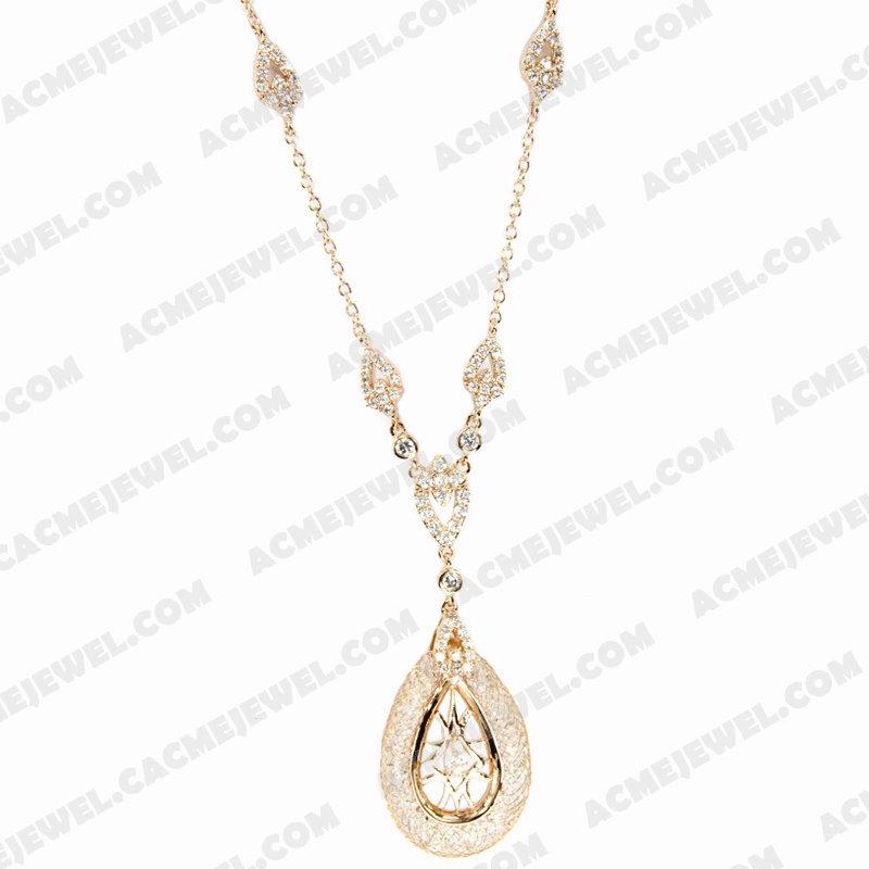 Necklace 925 Sterling Silver  Rose gold 