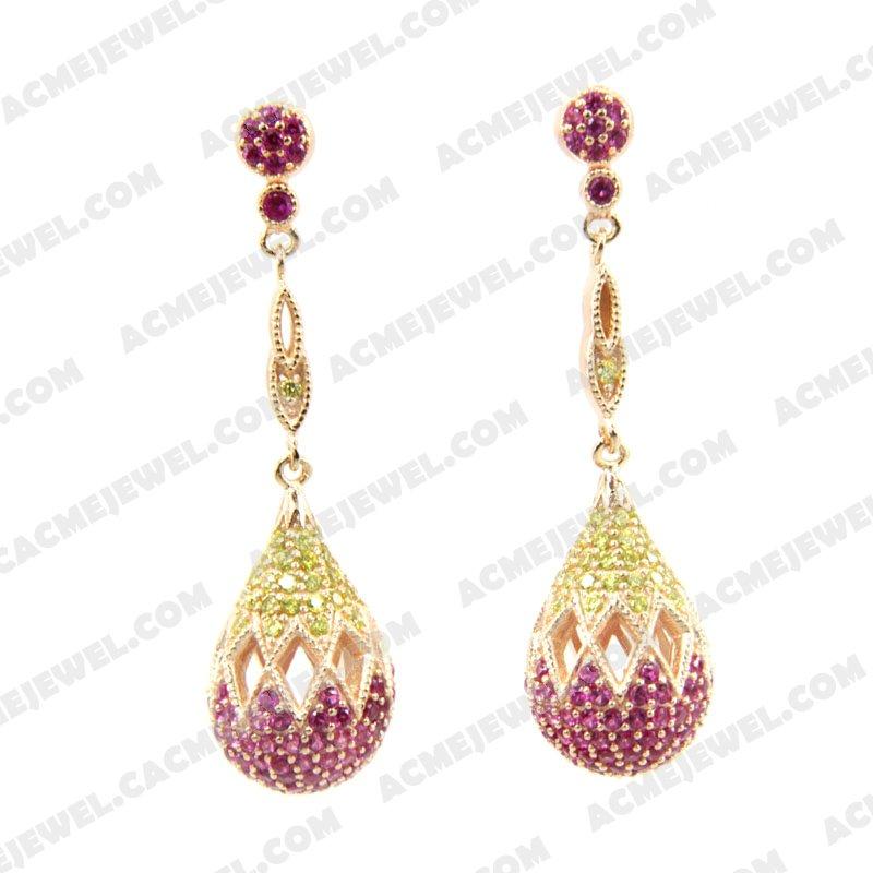Earrings 925 Sterling Silver  Gold 