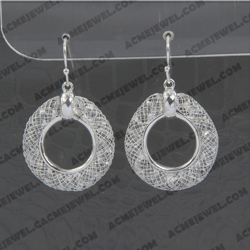 Earrings 925 Sterling Silver  Silver + E-coating