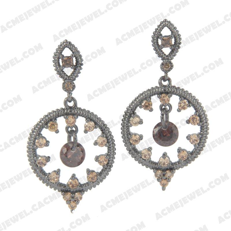 Earrings 925 Sterling Silver  Black rhodium 