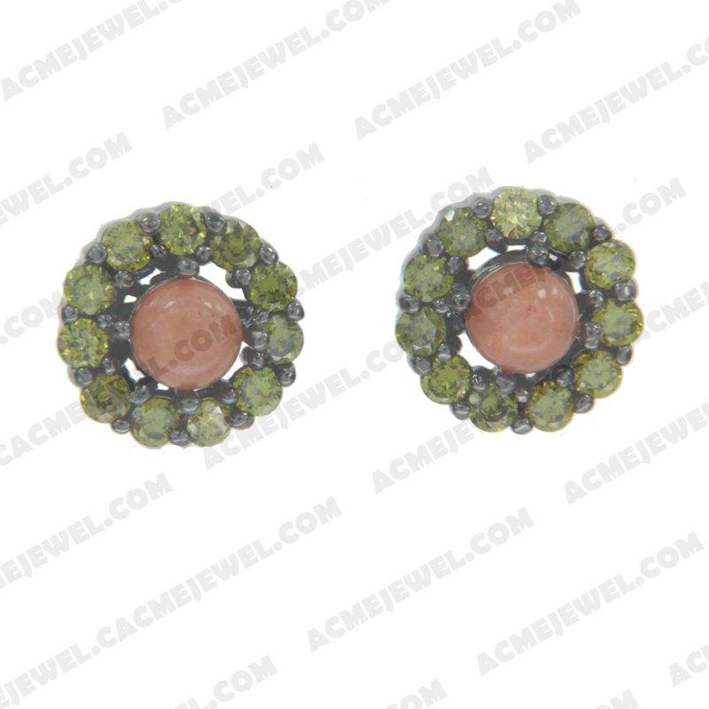 Earrings 925 sterling silver   Black rhodium 