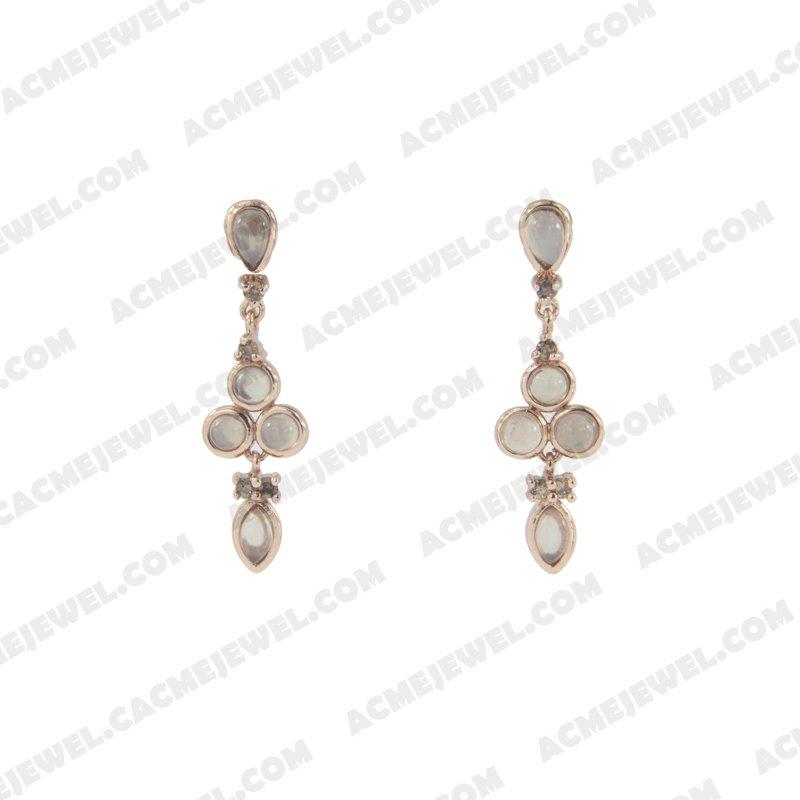 Earrings 925 sterling silver   Rose gold 