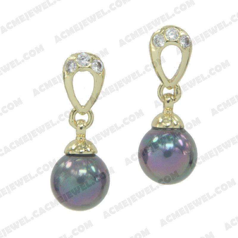Earrings 925 sterling silver   Gold 