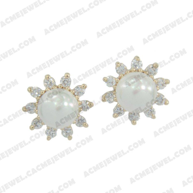 Earrings 925 sterling silver   Gold 