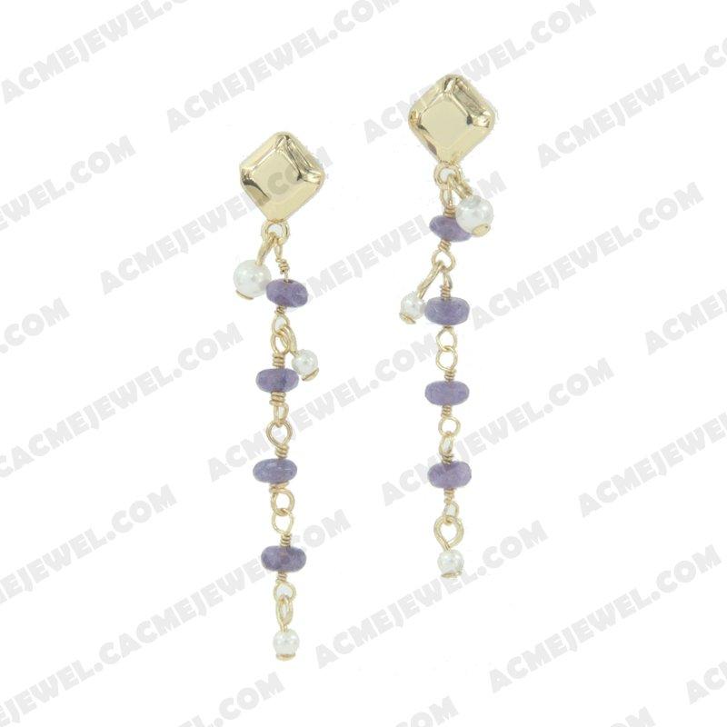 Earrings 925 Sterling Silver  Gold 
