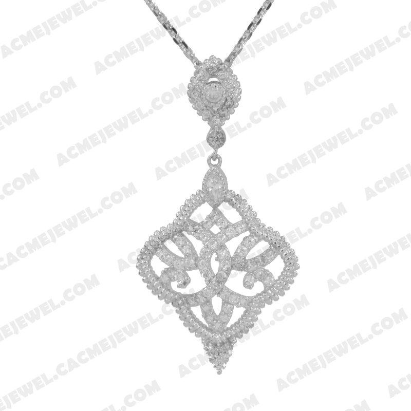 Pendants 925 sterling silver  White Rhodium 
