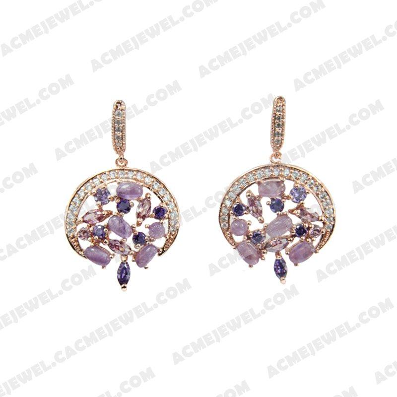 Earrings 925 Sterling Silver  Rose gold
