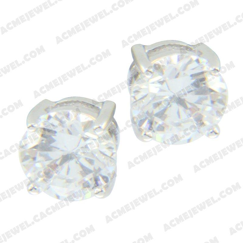 Earrings 925 sterling silver   Rhodium 