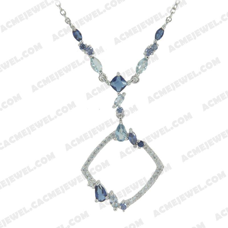 Necklace 925 Sterling Silver  Rhodium