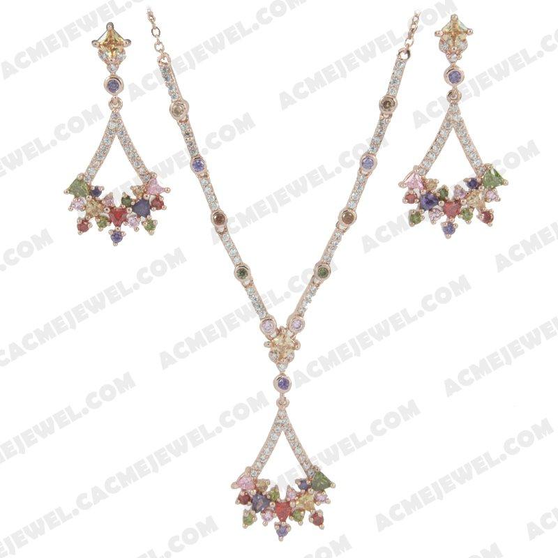 ﻿Jewellery Set 925 sterling silver   Rose gold 