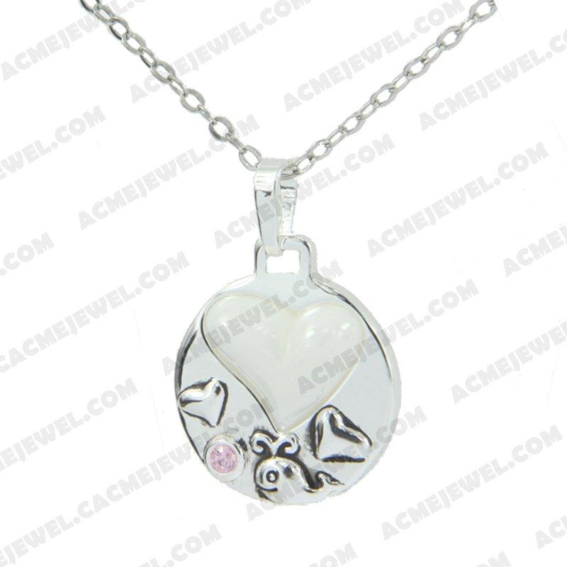 Pendants 925 sterling silver  2-tone Rhodium and black smear