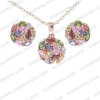   ﻿Jewellery Set 925 sterling silver   Rose gold 